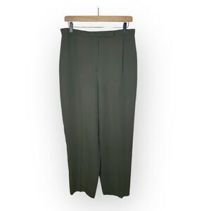 Vintage Giorgio Armani Green Dress Pants Size 12 Silk Blend